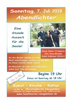 Plakat Abendlichter