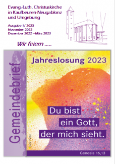 Gemeindebrief Christuskirche 1/2023
