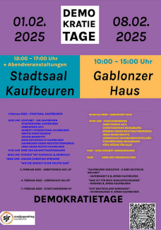 Plakat Demokratietage